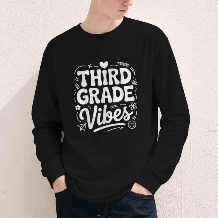 Third Grade Vibes Back To School Fun Youth Long Sleeve Tee