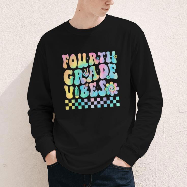 Tie Dye 4th Grade Vibes Fourth Grade Retro Back To School Youth Long Sleeve Tee Tie Dye 4th Grade Vibes Fourth Grade Retro Back To School Youth Long Sleeve Tee
