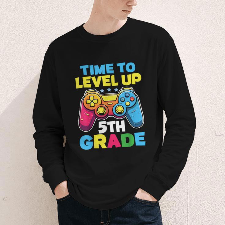 Time To Level Up 5th Grade Video Gamer Kids Back To School Youth Long Sleeve Tee Time To Level Up 5th Grade Video Gamer Kids Back To School Youth Long Sleeve Tee