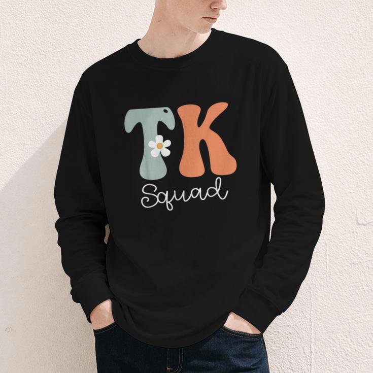TK Squad Groovy Women Appreciation Day Hello Back To School Youth Long Sleeve Tee TK Squad Groovy Women Appreciation Day Hello Back To School Youth Long Sleeve Tee