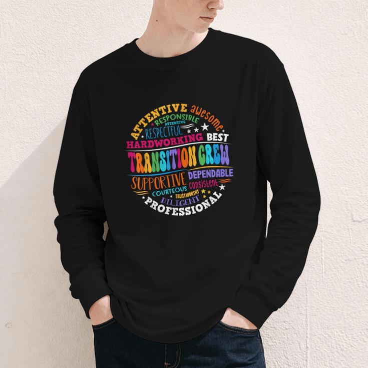 Transition Crew Squad Appreciation Week Back To School Youth Long Sleeve Tee Transition Crew Squad Appreciation Week Back To School Youth Long Sleeve Tee