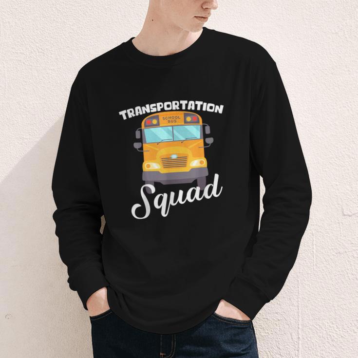 Transportation Squad Back To School Bus Driver Monitor Aide Youth Long Sleeve Tee Transportation Squad Back To School Bus Driver Monitor Aide Youth Long Sleeve Tee