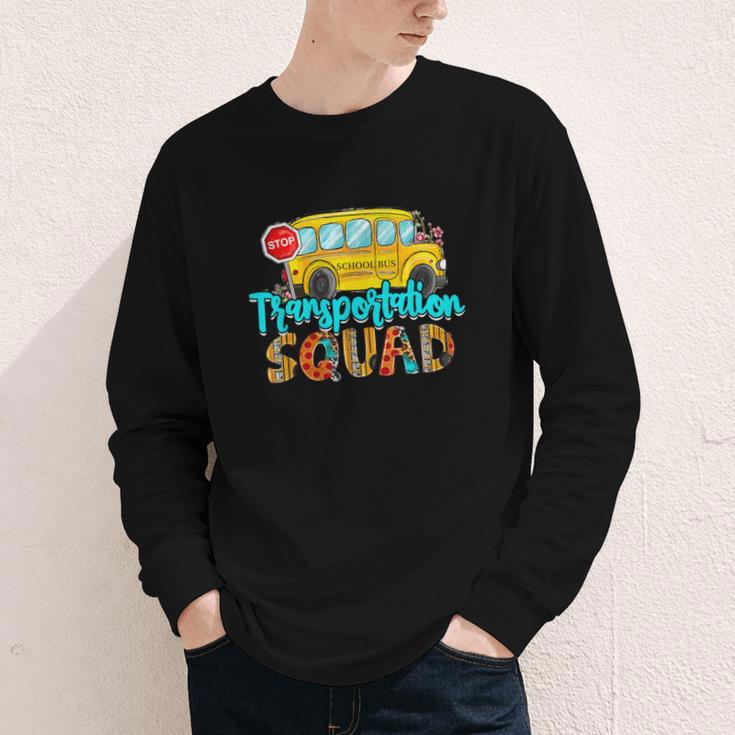 Transportation Squad Bus Driver Back To School Youth Long Sleeve Tee Transportation Squad Bus Driver Back To School Youth Long Sleeve Tee