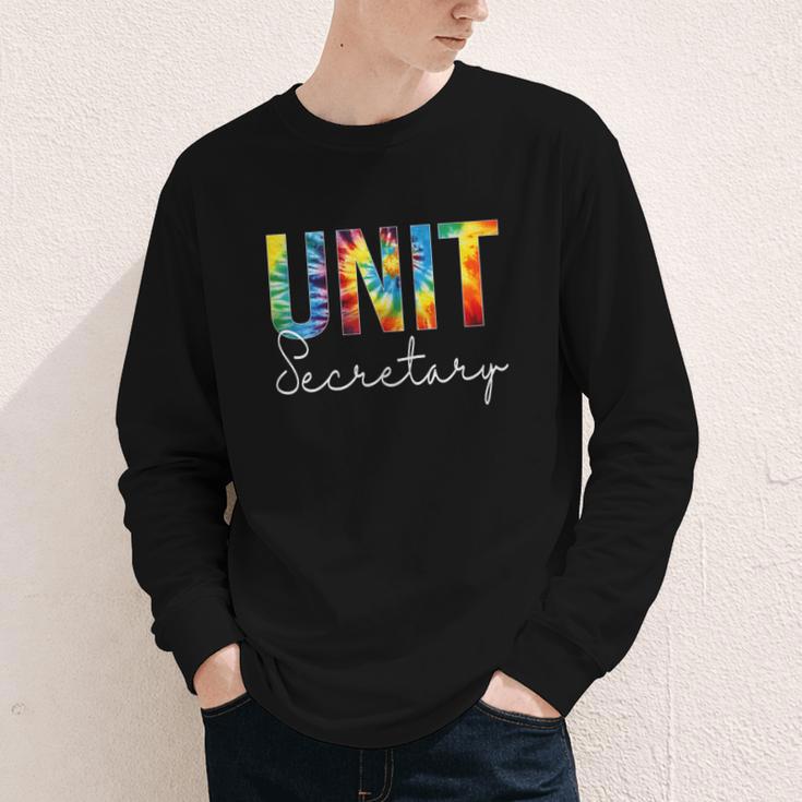 Unit Secretary Women Tie Dye Back To School Appreciation Day Youth Long Sleeve Tee Unit Secretary Women Tie Dye Back To School Appreciation Day Youth Long Sleeve Tee