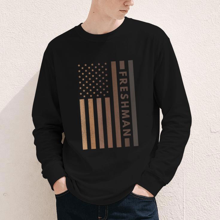 USA Flag Freshman 9th Ninth Grade Back To School Juneteenth Youth Long Sleeve Tee USA Flag Freshman 9th Ninth Grade Back To School Juneteenth Youth Long Sleeve Tee