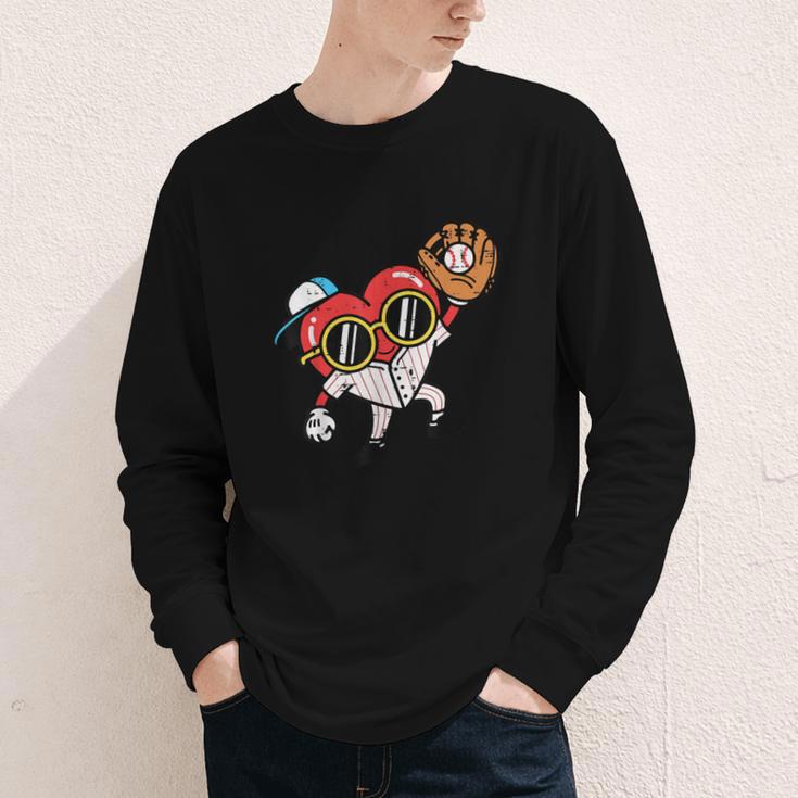 Valentines Day Baseball Heart Gloves Cute Boys Kid Youth Men Youth Long Sleeve Tee Valentines Day Baseball Heart Gloves Cute Boys Kid Youth Men Youth Long Sleeve Tee