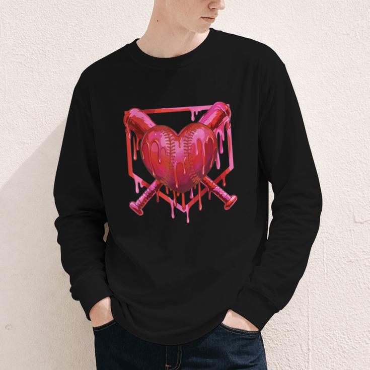 Valentines Day Baseball Red Heart Dab Boys Girls Kids Youth Long Sleeve Tee Valentines Day Baseball Red Heart Dab Boys Girls Kids Youth Long Sleeve Tee