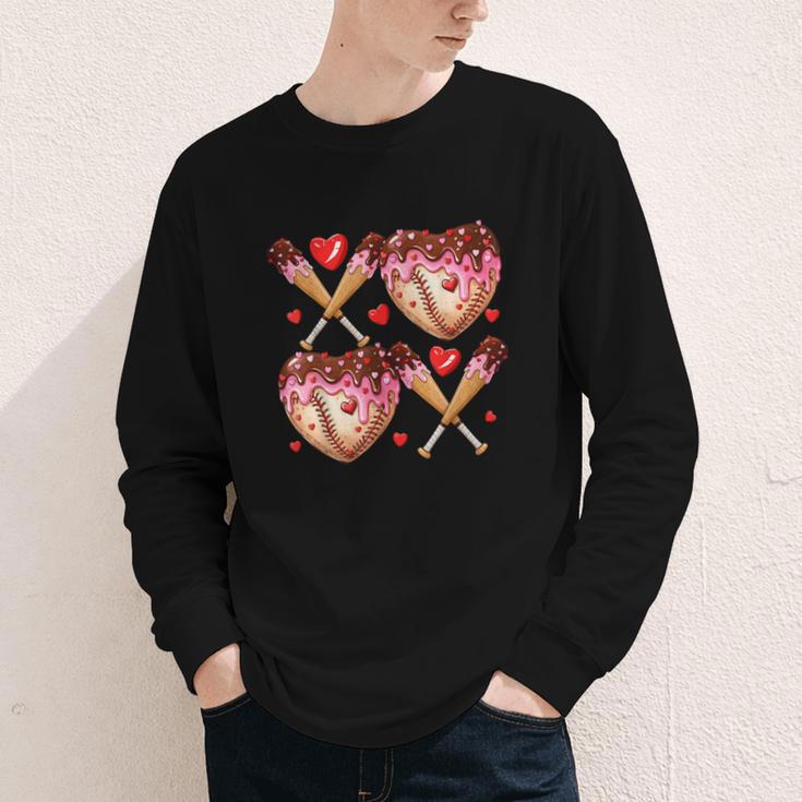 Valentines Day Drip Heart Baseball XOXO Boys Kids Men Sport Youth Long Sleeve Tee Valentines Day Drip Heart Baseball XOXO Boys Kids Men Sport Youth Long Sleeve Tee