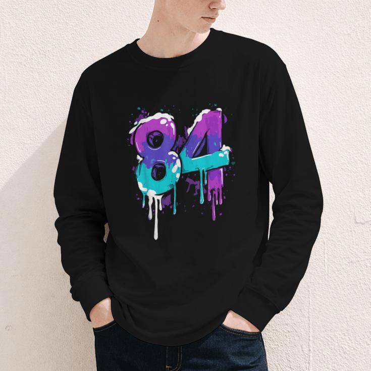 Vintage Baseball 84 Number Youth Long Sleeve Tee