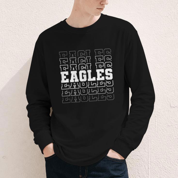 Vintage Eagles High School Go Eagles Pride Back To School Youth Long Sleeve Tee Vintage Eagles High School Go Eagles Pride Back To School Youth Long Sleeve Tee