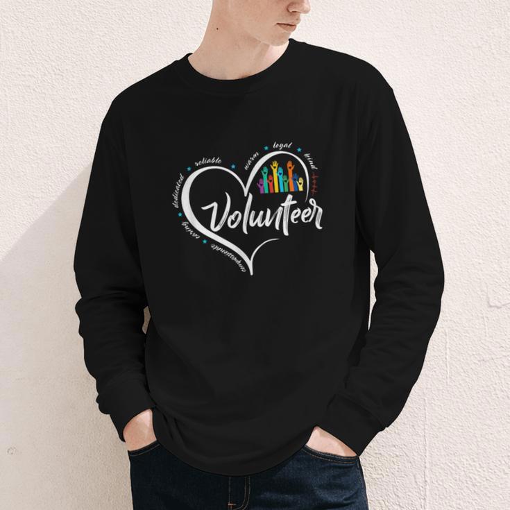 Volunteer Heart Back To School Art Vintage Youth Long Sleeve Tee Volunteer Heart Back To School Art Vintage Youth Long Sleeve Tee