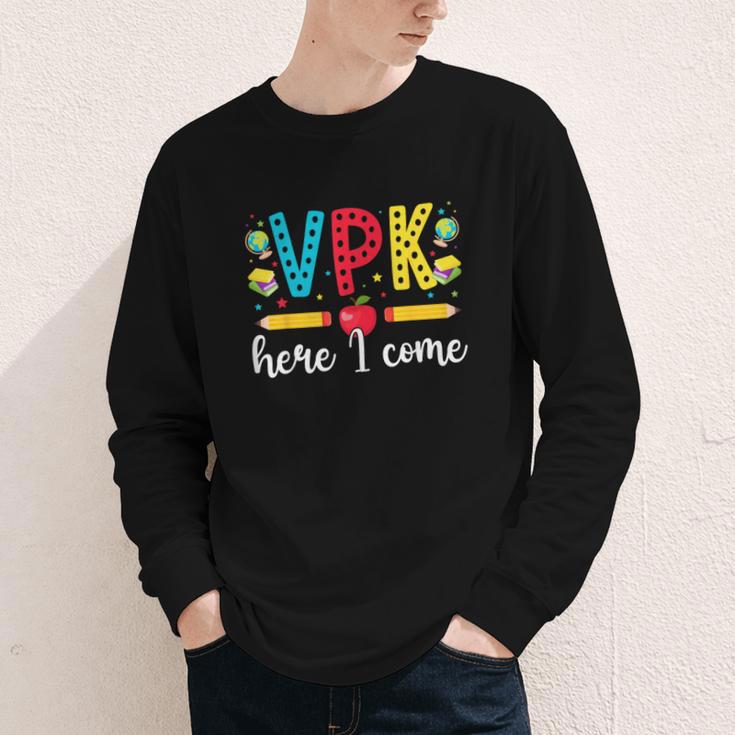 VPK Here I Come VPK Back To School VPK First Day Of VPK Youth Long Sleeve Tee