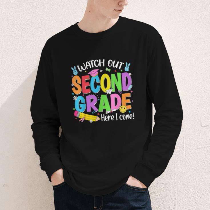 Watch Out Second Grade Here I Come Back To School 2nd Grade Youth Long Sleeve Tee Watch Out Second Grade Here I Come Back To School 2nd Grade Youth Long Sleeve Tee