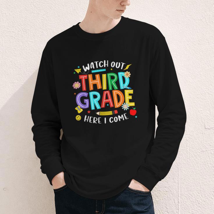 Watch Out Third Grade Here I Come 3rd Grade Back To School Youth Long Sleeve Tee Watch Out Third Grade Here I Come 3rd Grade Back To School Youth Long Sleeve Tee