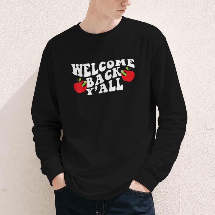 Welcome Back To School Happy First Day Of School 2025 2026 Youth Long Sleeve Tee Welcome Back To School Happy First Day Of School 2025 2026 Youth Long Sleeve Tee
