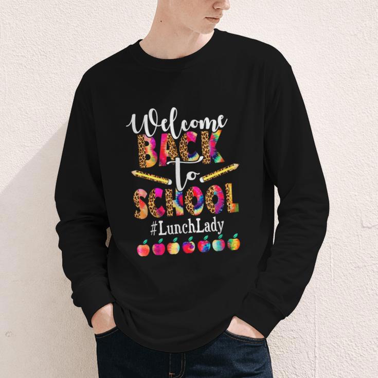 Welcome Back To School Lunch Lady Leopard On First Day Of School Youth Long Sleeve Tee Welcome Back To School Lunch Lady Leopard On First Day Of School Youth Long Sleeve Tee