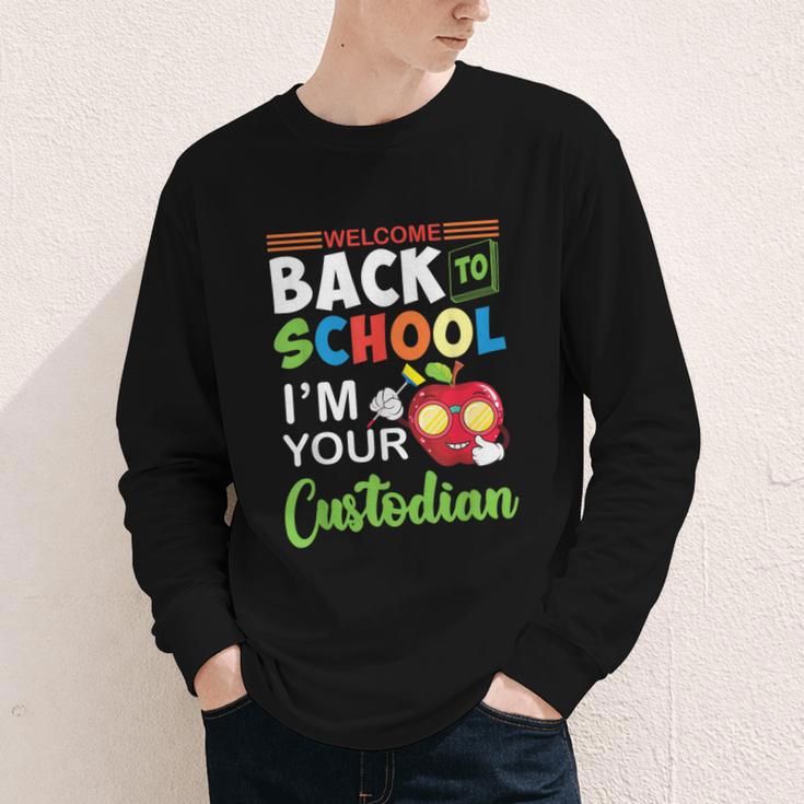 Welcome Back To School Students I'm Your Custodian Proud Youth Long Sleeve Tee Welcome Back To School Students I'm Your Custodian Proud Youth Long Sleeve Tee
