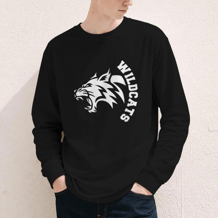 Wildcats High School Spirit Fan Team Back To School Youth Long Sleeve Tee