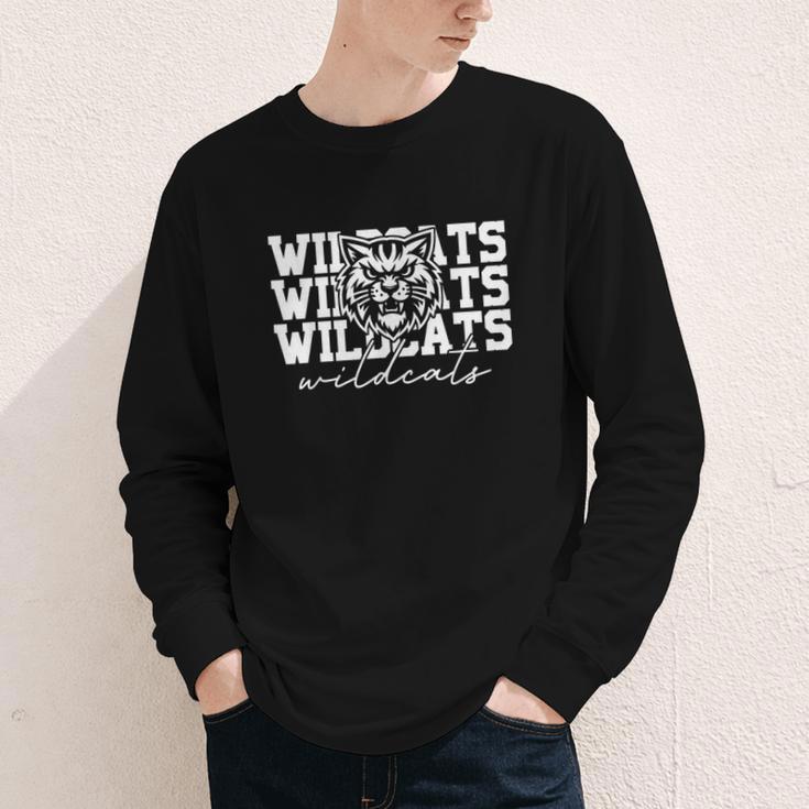 Wildcats School Spirit Fan Team Back To School Youth Long Sleeve Tee Wildcats School Spirit Fan Team Back To School Youth Long Sleeve Tee