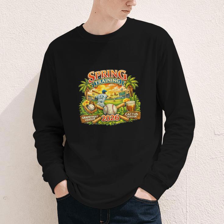 Women's Awesome Spring Trainings 2026 Baseball Arizona Florida Youth Long Sleeve Tee