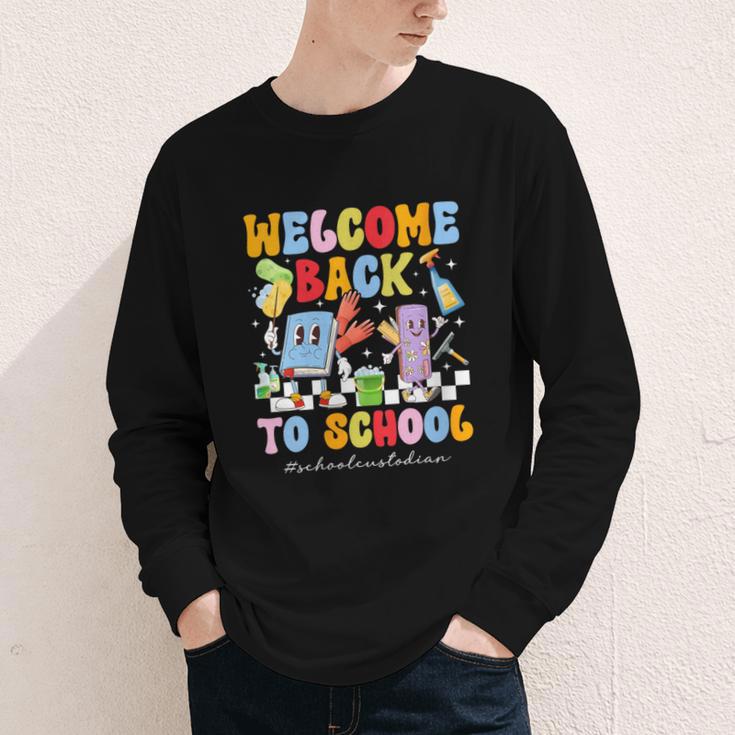 Women's Back To School Custodian First Day Of School Custodian Youth Long Sleeve Tee Women's Back To School Custodian First Day Of School Custodian Youth Long Sleeve Tee