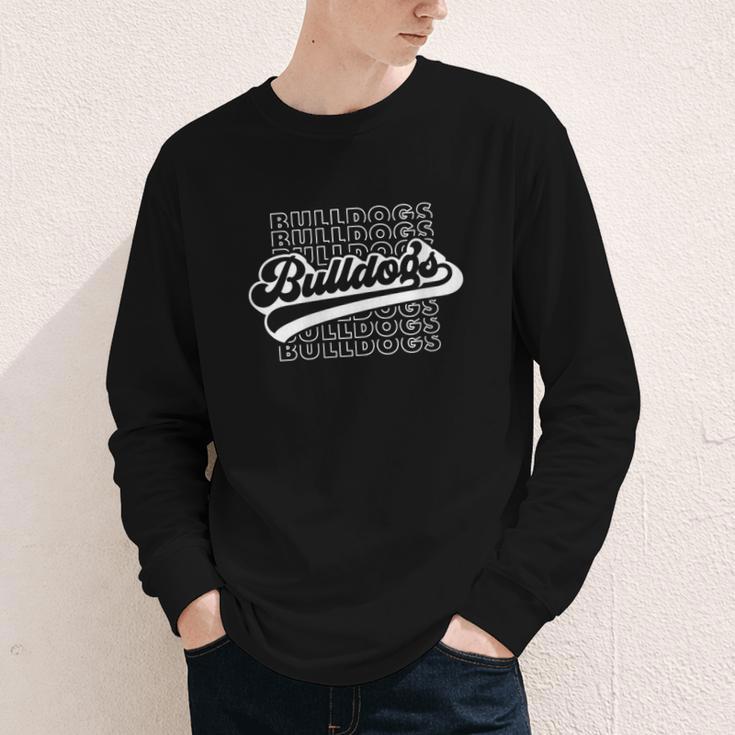 Women's Bulldogs High School Spirit Fan Team Bulldog Back To School Youth Long Sleeve Tee Women's Bulldogs High School Spirit Fan Team Bulldog Back To School Youth Long Sleeve Tee