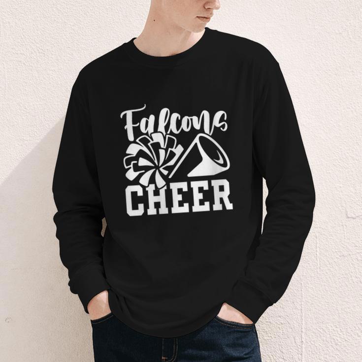 Women's Cheer Falcons Back To School Spirit Youth Long Sleeve Tee Women's Cheer Falcons Back To School Spirit Youth Long Sleeve Tee