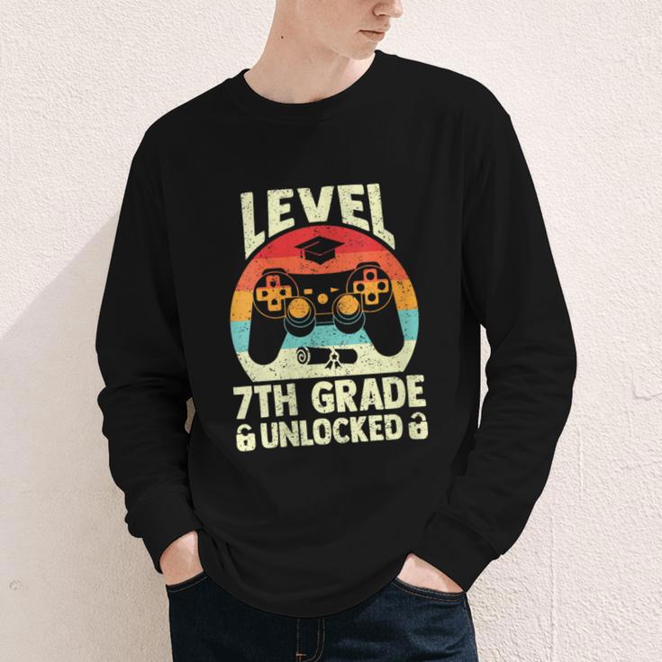 Women's Level 7th Grade Unlocked Back To School 7th Grade Boys Youth Long Sleeve Tee Women's Level 7th Grade Unlocked Back To School 7th Grade Boys Youth Long Sleeve Tee
