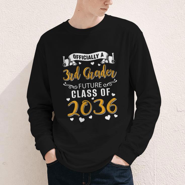 Women's Officially a 3rd Grader Future Class Of 2036 Back To School Youth Long Sleeve Tee