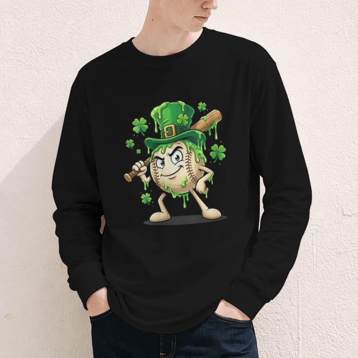 Women's St Patricks Day Baseball Leprechaun Shamrock Player Boys Kid Youth Long Sleeve Tee Women's St Patricks Day Baseball Leprechaun Shamrock Player Boys Kid Youth Long Sleeve Tee