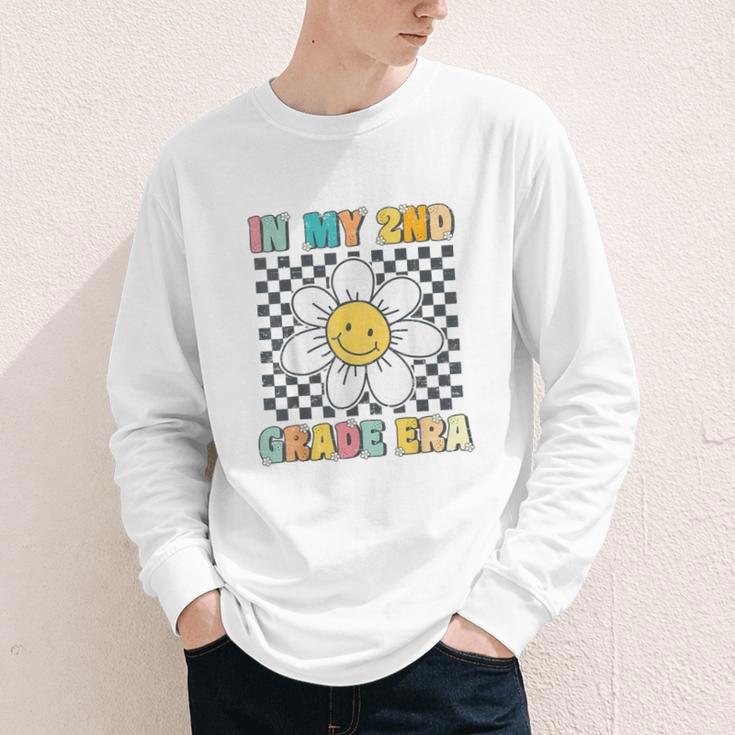 In My 2nd Grade Era Retro Groovy Second Grade Back To School Youth Long Sleeve Tee