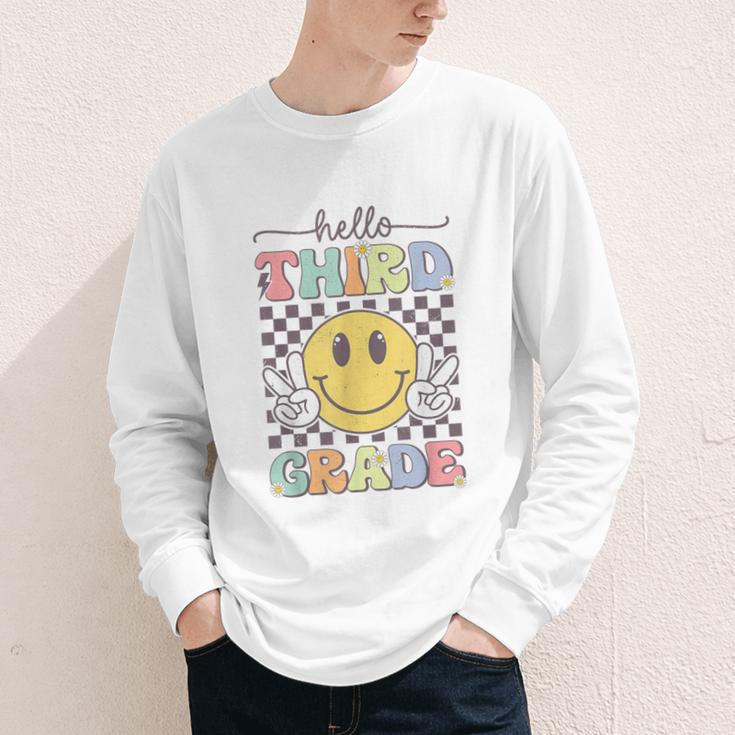 3rd Grade Team Back To School Hello Third Grade Smile Face Youth Long Sleeve Tee 3rd Grade Team Back To School Hello Third Grade Smile Face Youth Long Sleeve Tee