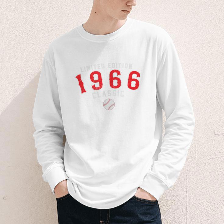 60 Year Old 1966 Classic Baseball 60th Birthday Youth Long Sleeve Tee