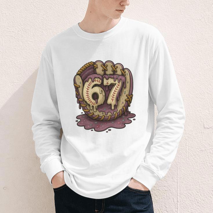 67 Ice Cream Drip Six Seven Baseball Premium Tri-Blend Youth Long Sleeve Tee