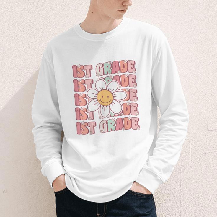 70s Groovy 1st Grade Back To School First Day Of First Grade Youth Long Sleeve Tee 70s Groovy 1st Grade Back To School First Day Of First Grade Youth Long Sleeve Tee
