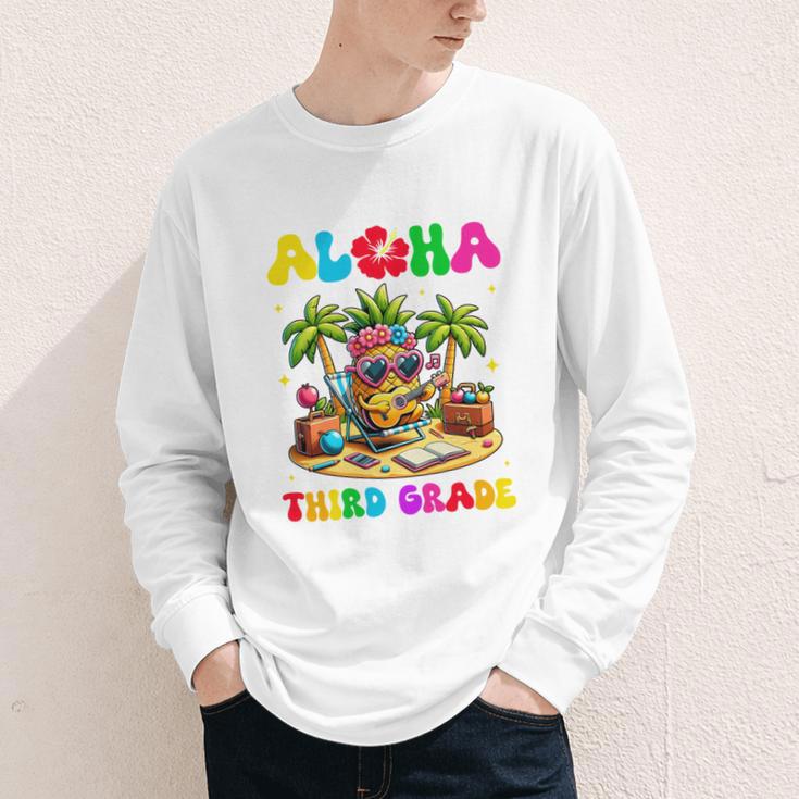 Aloha Third Grade Pineapple Hawaii Back To School Kids Girl Performance Youth Long Sleeve Tee Aloha Third Grade Pineapple Hawaii Back To School Kids Girl Performance Youth Long Sleeve Tee