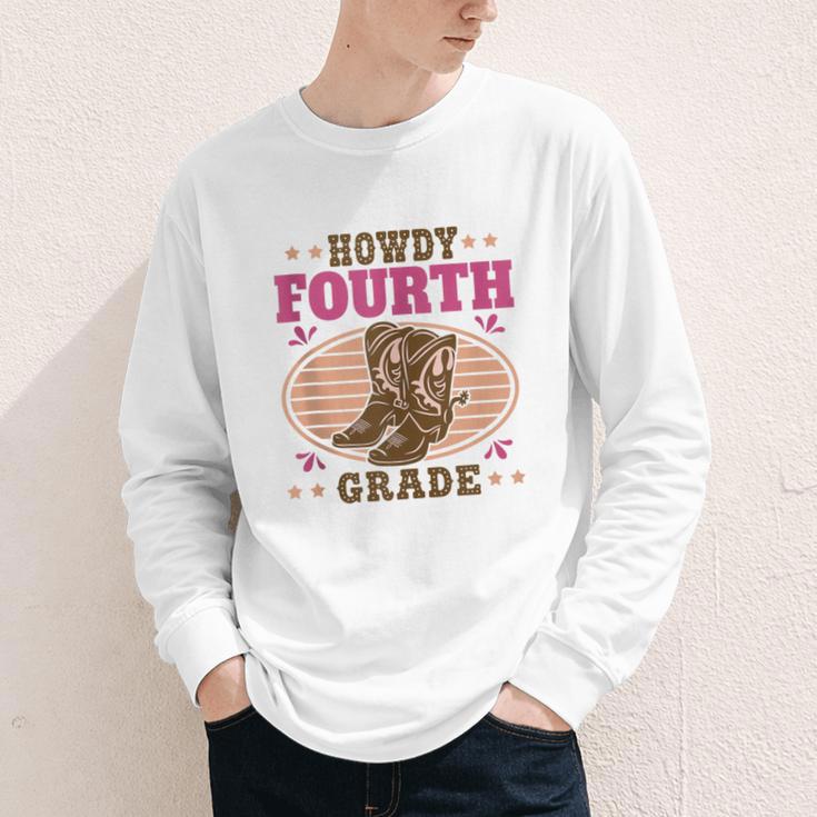 Back To School Howdy Fourth Grade Girls Youth Long Sleeve Tee