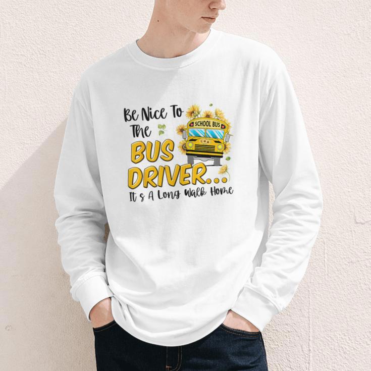 Back To School Be Nice To The Bus Driver Magic School Bus Youth Long Sleeve Tee Back To School Be Nice To The Bus Driver Magic School Bus Youth Long Sleeve Tee