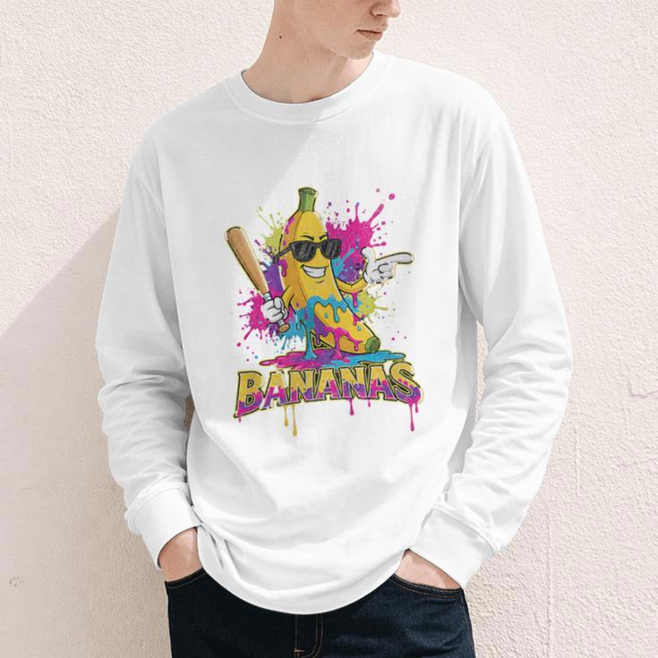 Baseball Banana Splatter Sports Kids Teens Premium Tri-Blend Youth Long Sleeve Tee Baseball Banana Splatter Sports Kids Teens Premium Tri-Blend Youth Long Sleeve Tee