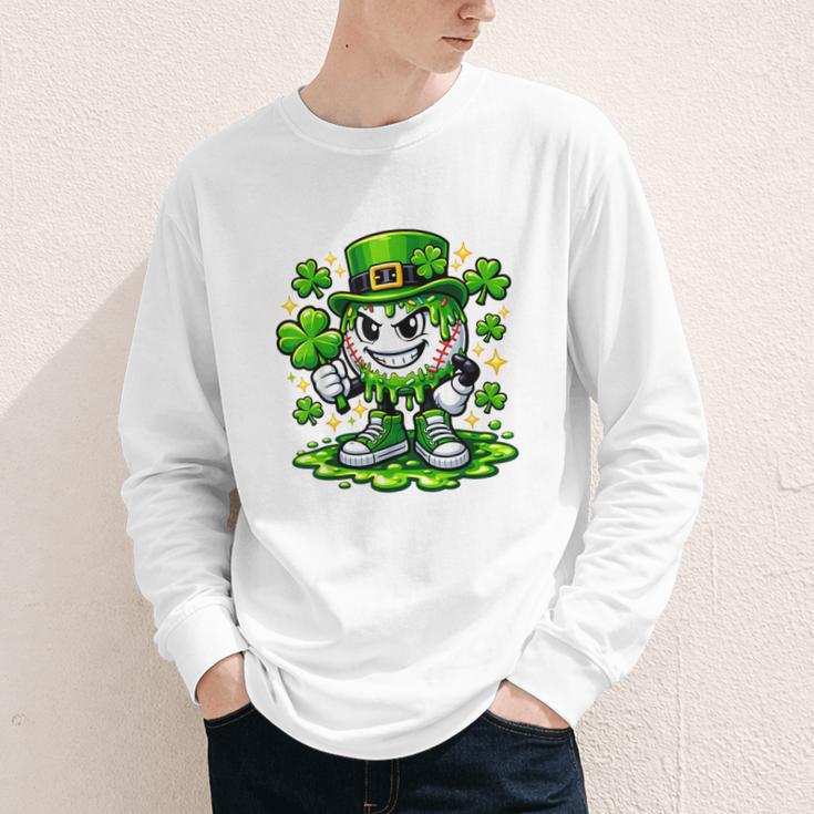 Baseball Drip Icecream Apparel Youth Boy St Patrick Day Youth Long Sleeve Tee Baseball Drip Icecream Apparel Youth Boy St Patrick Day Youth Long Sleeve Tee