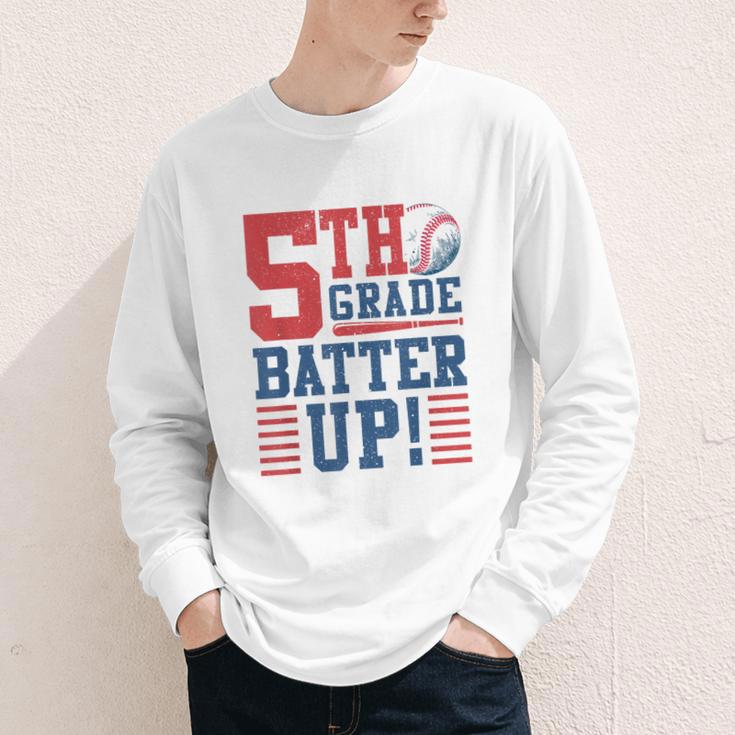 Baseball Fifth Grade Back To School 5th Grade Batter Up Youth Long Sleeve Tee Baseball Fifth Grade Back To School 5th Grade Batter Up Youth Long Sleeve Tee