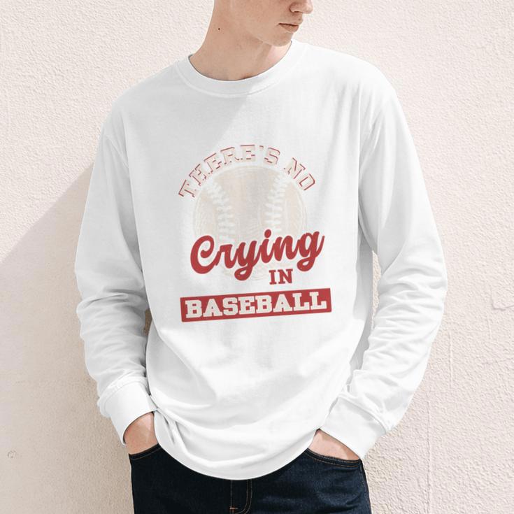 Baseball Game Day There Is No Crying In Baseball Youth Long Sleeve Tee Baseball Game Day There Is No Crying In Baseball Youth Long Sleeve Tee