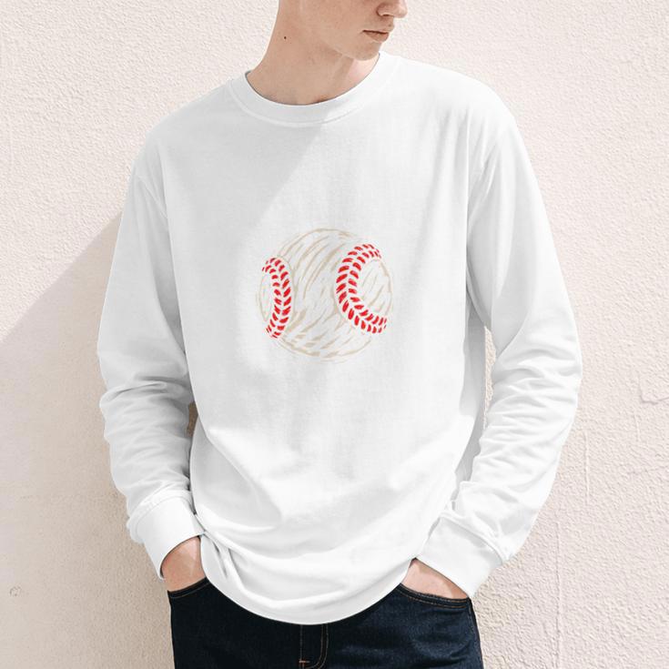 Baseball Gigi Distressed Vintage Grandma Game Day Youth Long Sleeve Tee
