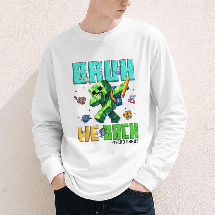 Bruh We Back 3rd Grade Back To School Gamer Dabbing Boy Kids Youth Long Sleeve Tee Bruh We Back 3rd Grade Back To School Gamer Dabbing Boy Kids Youth Long Sleeve Tee