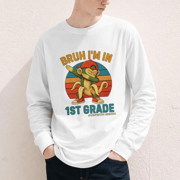 Bruh I’m In 1st Grade Italian Brainrot Meme Back To School Premium Tri-Blend Youth Long Sleeve Tee Bruh I’m In 1st Grade Italian Brainrot Meme Back To School Premium Tri-Blend Youth Long Sleeve Tee