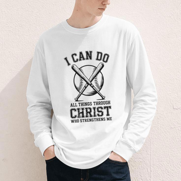 Christian Baseball Philippians 4 Youth Long Sleeve Tee Christian Baseball Philippians 4 Youth Long Sleeve Tee