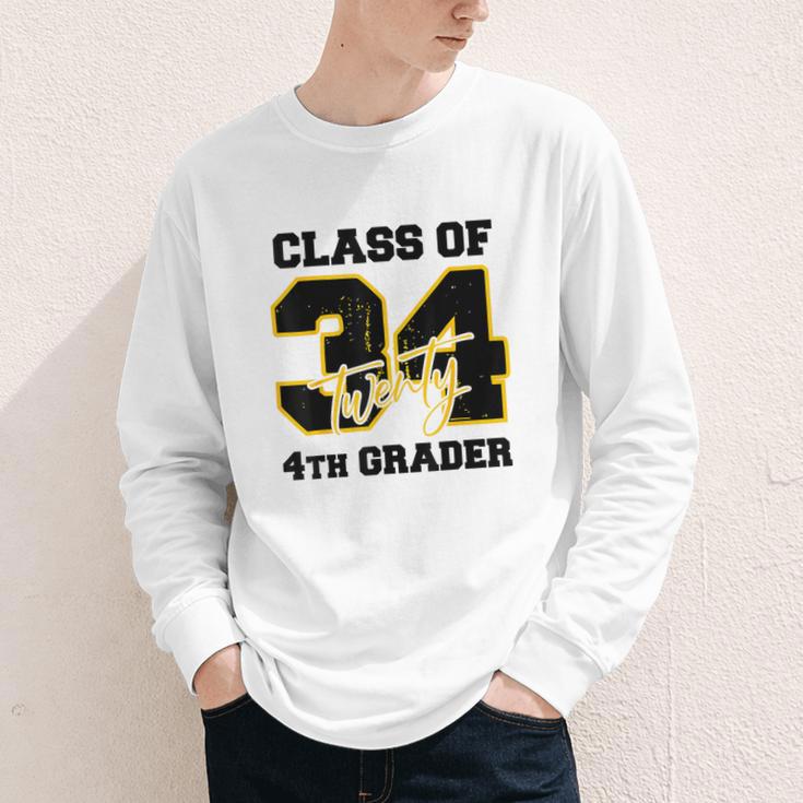 Class Of 2034 4th Grader Elementary School Back To School Youth Long Sleeve Tee Class Of 2034 4th Grader Elementary School Back To School Youth Long Sleeve Tee