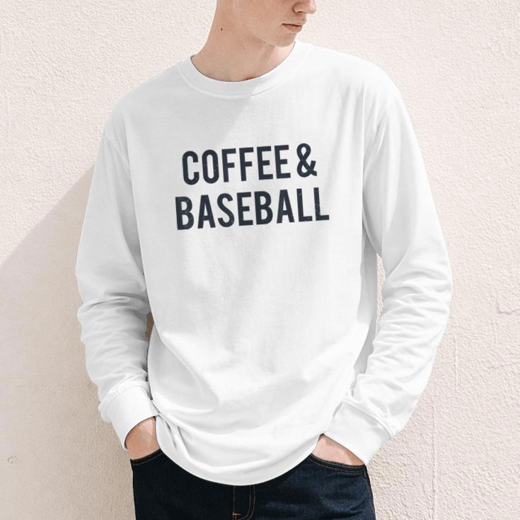 Coffee And Baseball Youth Long Sleeve Tee Coffee And Baseball Youth Long Sleeve Tee