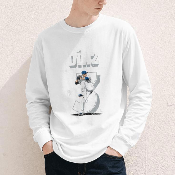 Edwin Diaz Los Angeles D Baseball Players MLBEDD201M Youth Long Sleeve Tee Edwin Diaz Los Angeles D Baseball Players MLBEDD201M Youth Long Sleeve Tee