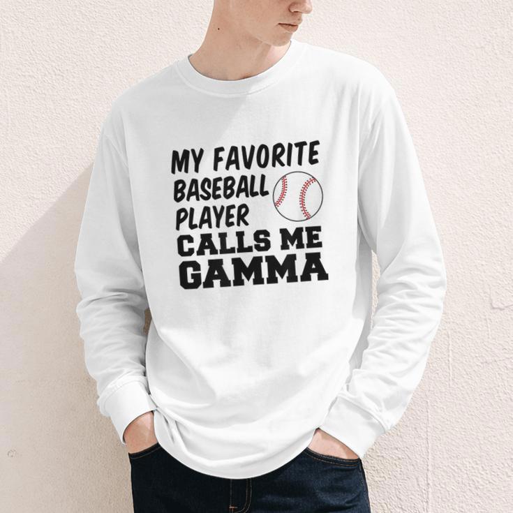 My Favorite Baseball Player Calls Me Gamma Youth Long Sleeve Tee My Favorite Baseball Player Calls Me Gamma Youth Long Sleeve Tee